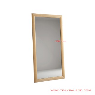 Cermin Dinding Minimalis Frame Kayu Natural Jimmy Cermin Dinding Minimalis Frame Kayu Natural Jimmy
