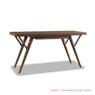 Meja Kerja Jati Solid Sephia Minimalis Salak Brown Meja Kerja Jati Solid Sephia Minimalis Salak Brown