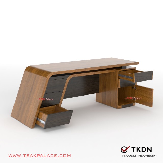 Meja Direktur Modern Minimalis Mewah TKDN Jati VIXI Meja Direktur Modern Minimalis Mewah TKDN Jati VIXI