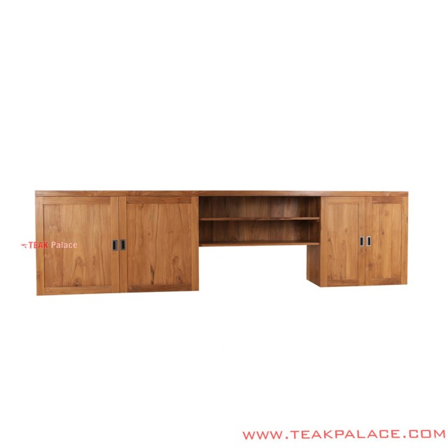 Lemari Dapur Minimalis Kayu Jati Modern Seri Rico