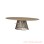 Meja Makan Bundar Seri Venezia White Wash Rustic