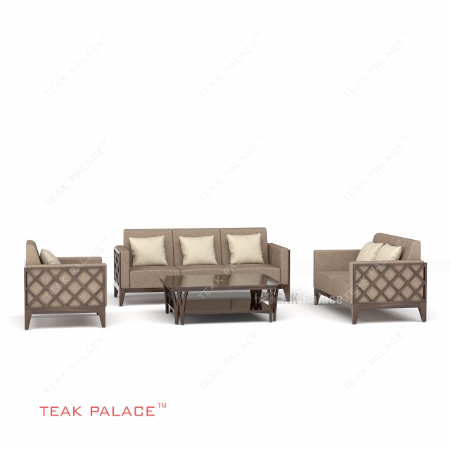 Sofa 321 Minimalis Modern Kayu Jati Alvaro TKDN Sofa 321 Minimalis Modern Kayu Jati Alvaro TKDN