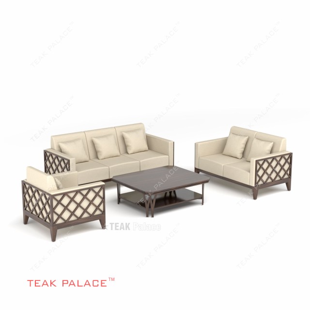 Sofa 321 Minimalis Modern Kayu Jati Alvaro TKDN Sofa 321 Minimalis Modern Kayu Jati Alvaro TKDN