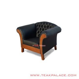 Sofa Single Klasik Kulit Oscar Black Harga Murah Sofa Single Klasik Kulit Oscar Black Harga Murah