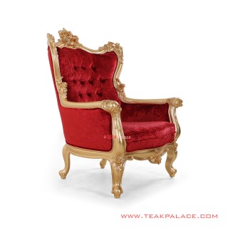 Armchair Shinta Kayu Jati Emas Minimalis