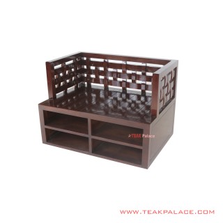 Bangku Ketupat Kayu Jati Solid Black Walnut Bangku Ketupat Kayu Jati Solid Black Walnut