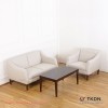 Kursi Tamu Minimalis Cellini Set 21 Kain Krem TKDN