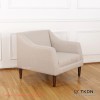 Sofa Single Minimalis Cellini Kain Krem TKDN Sofa Single Minimalis Cellini Kain Krem TKDN