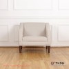Sofa Single Minimalis Cellini Kain Krem TKDN Sofa Single Minimalis Cellini Kain Krem TKDN