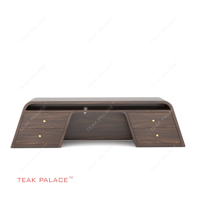 Meja TV Minimalis Imola Untuk TV 100" Kayu Jati Black Walnut Meja TV Minimalis Imola Untuk TV 100" Kayu Jati Black Walnut