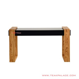 Meja Konsol Kayu Jati Hitam Kaki Golden Teak Seri Puglia Meja Konsol Kayu Jati Hitam Kaki Golden Teak Seri Puglia