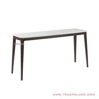 Meja Konsol Marmer Selvia Black Walnut Minimalis Meja Konsol Marmer Selvia Black Walnut Minimalis