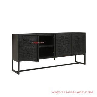 Buffet 4 Pintu Rheana Black Minimalis Buffet 4 Pintu Rheana Black Minimalis