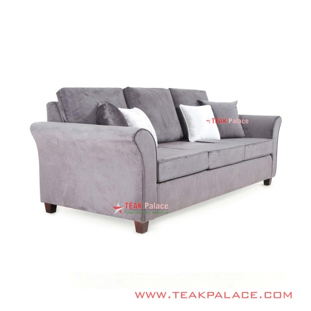 Sofa Kursi Tamu Minimalis Jati 3 Dudukan Seri Malang Grey Sofa Kursi Tamu Minimalis Jati 3 Dudukan Seri Malang Grey