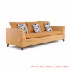 Sofa 3 Seater Kulit Seri Vania Terracotta Sofa 3 Seater Kulit Seri Vania Terracotta
