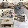 Set Sofa Minimalis Mewah Seri Dumai (3-2-1) Beludru Premium & Meja Marmer Asli Set Sofa Minimalis Mewah Seri Dumai (3-2-1) Beludru Premium & Meja Marmer Asli