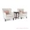 Set Sofa Teras Modern Black Walnut Seri Accent