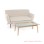 Sofa Minimalis 2 Dudukan Set Meja Linen Seri Dina 