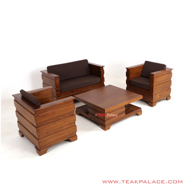 Set Sofa 211 Montijo Kayu Jati Minimalis