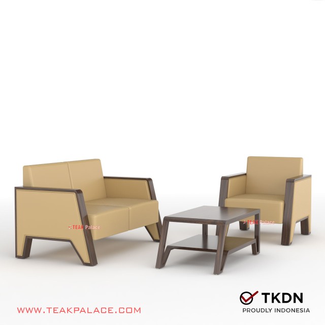Sofa 21 TKDN Rangka Jati VIXI Mocca Sofa 21 TKDN Rangka Jati VIXI Mocca