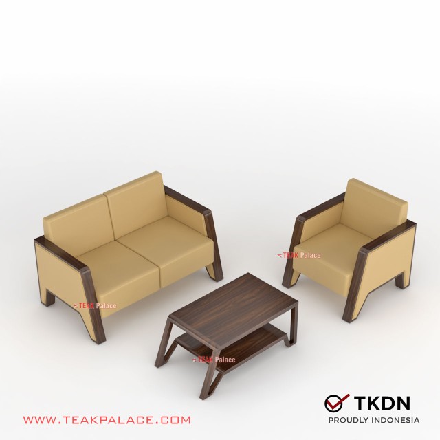 Sofa 21 TKDN Rangka Jati VIXI Mocca Sofa 21 TKDN Rangka Jati VIXI Mocca