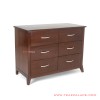 Buffet TV 6 Drawer Visco Jati Black Walnut Buffet TV 6 Drawer Visco Jati Black Walnut