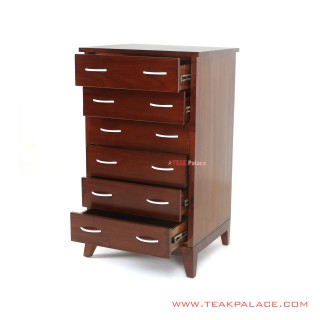 Lemari Laci Visco 6 Drawer Jati Black Walnut Lemari Laci Visco 6 Drawer Jati Black Walnut