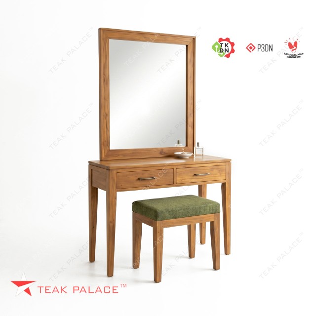 Jual Meja Rias Minimalis Kayu Jati Solid Set Seri Ubud- TEAK PALACE Jepara Jual Meja Rias Minimalis Kayu Jati Solid Set Seri Ubud- TEAK PALACE Jepara