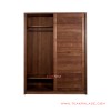 Lemari Pakaian Sliding Jati Natural Seri Surabaya
