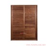 Lemari Pakaian Sliding Jati Natural Seri Surabaya