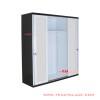 Lemari Sliding 4 Pintu Kaca Cermin Hitam Putih Seri Vista Lemari Sliding 4 Pintu Kaca Cermin Hitam Putih Seri Vista