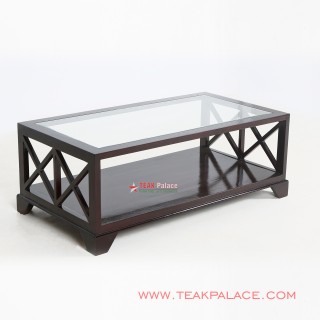 Meja Tamu Minimalis Malang Black Walnut