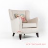Sofa Santai Minimalis Accent Cream Single Sofa Santai Minimalis Accent Cream Single