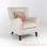 Sofa Santai Minimalis Accent Cream Single